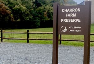 Sign at Charron Farm